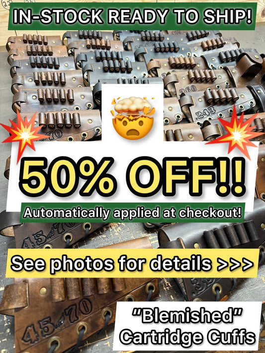 Blemished 45-70 Cartridge Cuffs